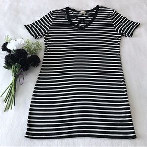 Caution to the Wind Striped Dress